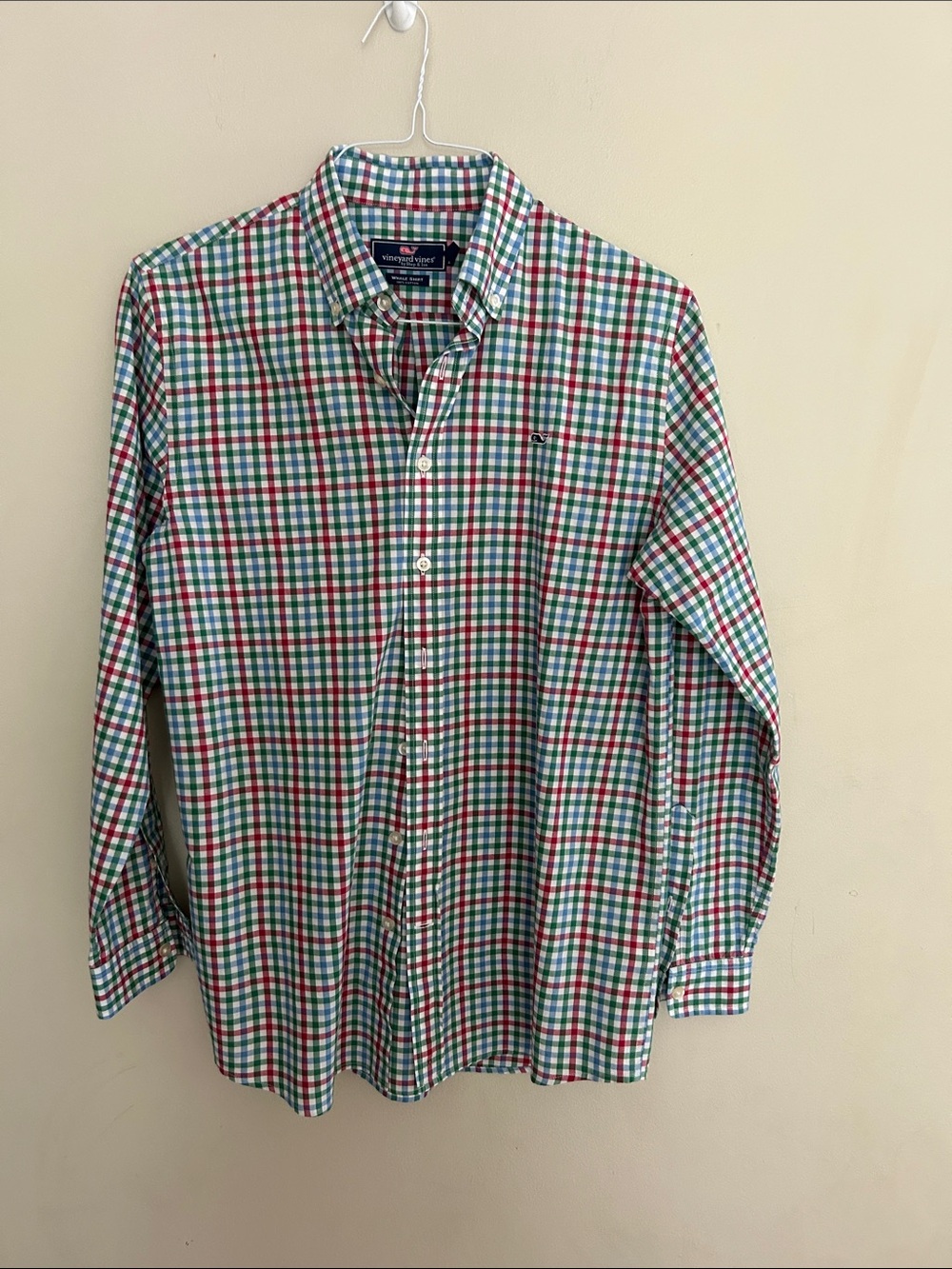 Vineyard Vines Boys' Green, Red & Blue Plaid Button-Down Shirt